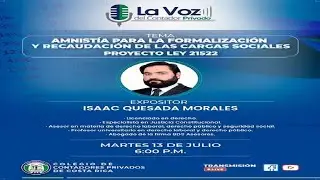 La Voz del Contador Privado -- Entrevista Amnistía Cargas Sociales por Isaac Quesada