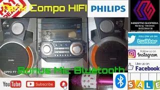 Narik Barang Compo HIFI Philips FW V355 Bonus Mic Bluetooth