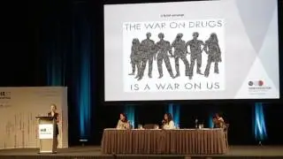 Judy Chang and Katie Stone at the panel &ldquo;GLOBAL PRIORITIES FOR ACTION&rdquo; at HR17