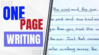 English Writing Kaise Sudhare | How to improve English handwriting | one page handwriting practice 