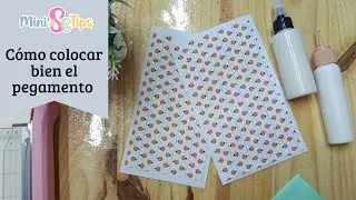 El Secreto para Pegar Papel SIN Arrugas ni Torceduras, No es el pegamento, es como lo colocamos.