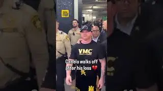 Canelo Alvarez leaves Allegiant Stadium after losing all his belts against Terence Crawford 🎥