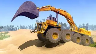 MINING DUMP TRUCK VS SAND