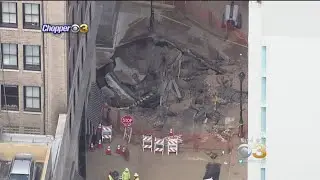 Crews Still Cleaning Debris Where Water Main Broke In Center City