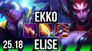 EKKO vs ELISE (JGL) | 14/6/17 | EUNE Challenger | 25.18