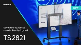 ONKRON Supporto TV mobile, 70&rdquo; - 110&rdquo;, 130 kg max TS2821-B nero