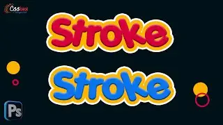 Multiple Stroke Layer Effect | Photoshop Tutorial #photoshoptutorial #textstroke #csshint #photoshop