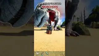 Challenge: KILL ALPHA REX WITH MOSCHOPS #shorts #ark #challenge