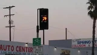 3M Traffic Light With Diagonal Arrows In La Mesa (Spring St & University Ave)