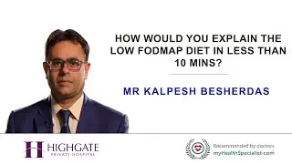 How would you explain the low FODMAP diet in less than 10 mins?