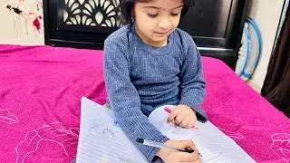 How to write alphabet by @anvee-singh 🔠 // learning kids video // #learning #kidsvideo #kidslearning