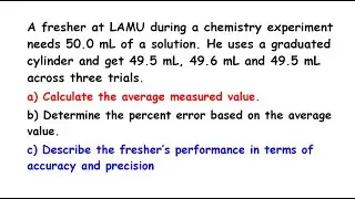 Accuracy, Precision & Errors