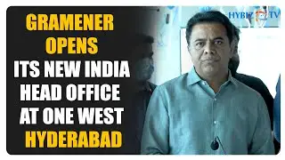 Minister KTR Inaugurates Gramener New India Head Office at One West Hyderabad || Hybiz tv