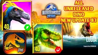 NEW‼️UNRELEASED DINO UPDATE 83 FIRST LOOKS, FEED AND BATTLE || JURASSIC WORLD THE GAME