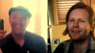 Josh with Tim Kingsbury from Arcade Fire