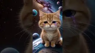 Crying Cosmic Cat 🐱💫😭| Funny Toon #aicat #catfunny