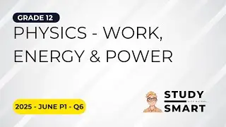 Grade 12 Science | Physics | June 2025 | P1 | Question 6 (Work, Energy & Power) (Step-By-Step)