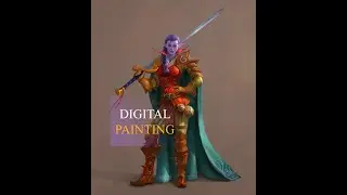 Digital Painting  - Night Elf - World of Warcraft