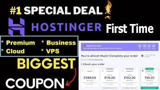 Hostinger Coupon Code 2025 | Free Domain 100% | Hostinger promo code, VPS, Cloud, Business hosting
