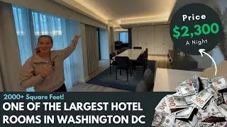 Staying in One of Washington DC's BIGGEST & INSANE Hotel Rooms &ndash; You Won&rsquo;t Believe This! H&B Travels