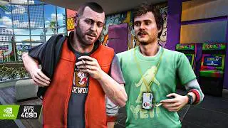 GTA V: 'Friend Request' Mission RTX 4090 - Remastered Ultra Graphics Maxed-Out Gameplay [4K]