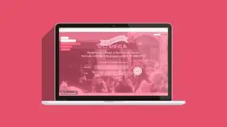 One Page Scrolling Website With Flat Colours