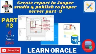 Create report in Jasper studio & publish to jasper server part-3