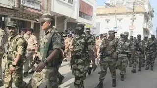 #godhra Godhra Foot March in Polan Bazar By Police & Pera Military Forces Ganesh Vidharja 2022