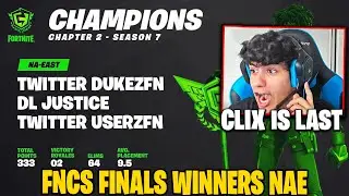 NRG Ronaldo Reacts To Users Dukez And Justice Winning Fncs Grand Finals & Clix Getting Last Place