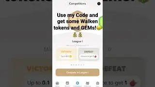 💰💰Use my personal/redeem Code and get some Walken tokens and GEMs! 🤑💰💰 #walken #walken_io