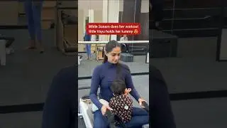 #sonamkapoor got the cutest workout partner- her son Vayu ❤️ #filmykalakar