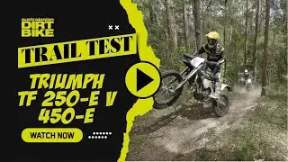 Тест-драйв мотоциклов Triumph TF 250-E и TF 450-E!