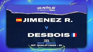 Les Petits As 2026 | Boys International Qualifications R1 | Pablo JIMENEZ ROMAN vs. Nathan DESBOIS