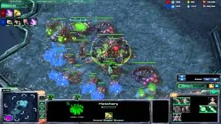 Speedling Double Evolution Chamber vs Roach Zergling - Starcraft 2 Strategy Commentary