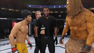 Bruce Lee vs Sand Storm UFC 4 | Epic Knockout Gameplay