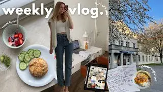 Eine Woche Uni mit Ups & Downs I (Realistic) Weekly Vlog | Klausuren, Psychologie & What I eat