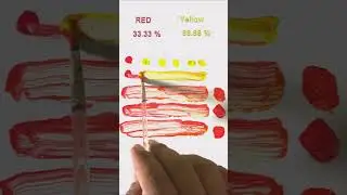 Red and Yellow Transform Into This 🎨 #colormixing
