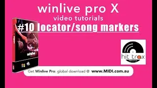 WinLive Pro X #10 Locator/Marker Points: Software based MIDI File & Audio Backing Track Player