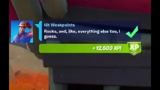 Fortnite Challenge - Hit Weakpoints - Chapter 2 Season 6