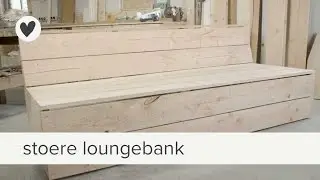 stoere loungebank van hout | diy| vtwonen