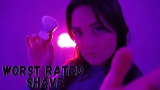 ASMR WORST RATED SHAVE FOR MEN Roleplay! Shaving Cream Sounds, Rude Personal Attention