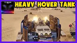 Crossout #739 ► Clan Wars gameplay w/ Heavy 2x scorpion Railguns + Nova cab - hover tank build