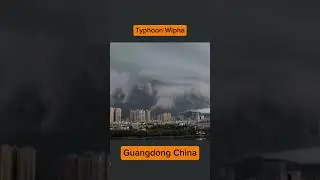 Looks likea movie introduction #typhoon #china #building #storm