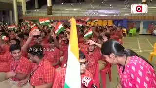 Student Celebrate India's Mission Moon accomplishment