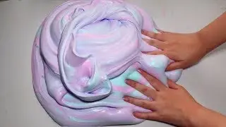 How To Make Giant Soft Fluffy Unicorn Slime ♡ DIY Stretchy Unicorn Bubblegum Slime! ASMR Slime!