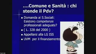 Verso il progetto di vita