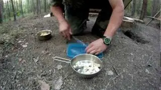 Cooking on open fire