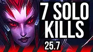 ELISE vs PANTHEON (TOP) | 7 solo kills, 500+ games | EUW Diamond | 25.7
