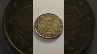 France &euro;2 Commemorative Coin 2013 Circulated: 50th Anniversary of the Signing of the &Eacute;lys&eacute;e Treaty