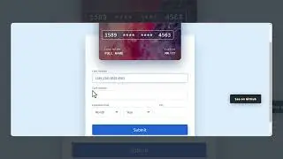 Credit Card Form Design With VueJs